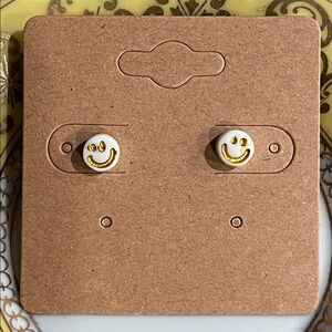 Smiley Face Stud Earrings